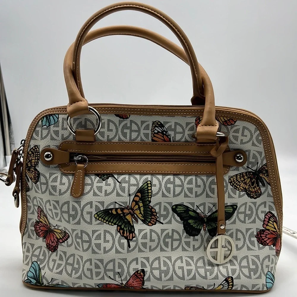 Giani Bernini Pebble Leather Butterfly Bag